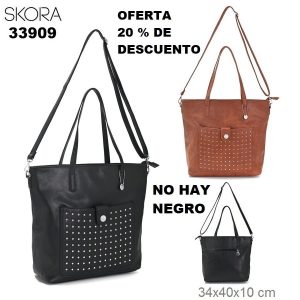33909 33910 Shopper Classic Estambul con correa y bolsillo