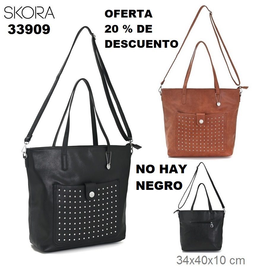 33909 33910 Shopper Classic Estambul con correa y bolsillo - Imagen 2