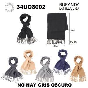 34UO8002 BUFANDA LANILLA LISA 110 gm