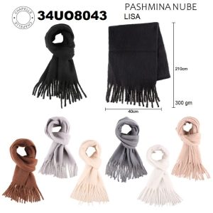 34UO8043 PASHMINA NUBE lisa 300 gm
