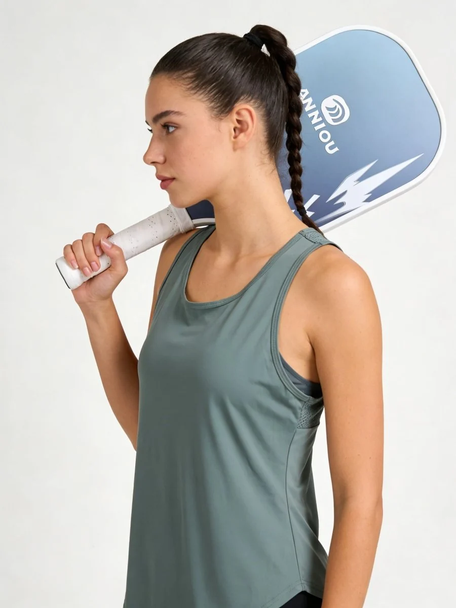 Sleeveless Athletic Yoga Top - Imagen 4