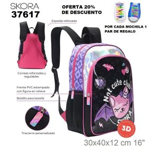 37617 Mochila Gothic not cute con llavero