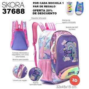 37688 Mochila Rainbow stay colorful