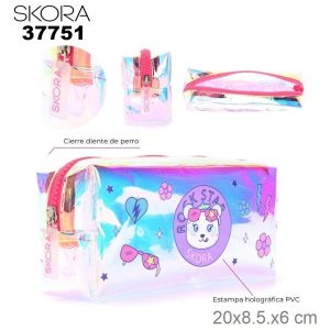 37751 Cartuchera rectangular 1 cierre Think Happy Pets pantastic