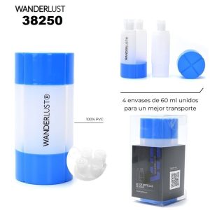38250 Set Envases Para Rellenar Viaje X 4