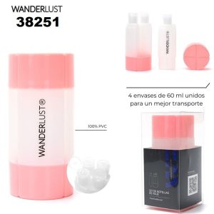 38251 Set Envases Para Rellenar Viaje X 4