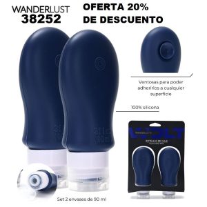 38252 Set Envases Para Rellenar Viaje X 2 Unidades