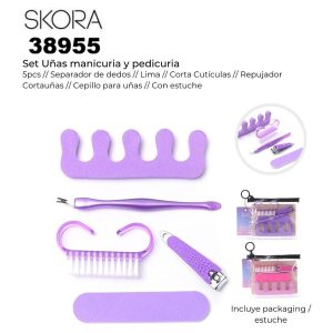38955 Set uñas manicuria y pedicuria