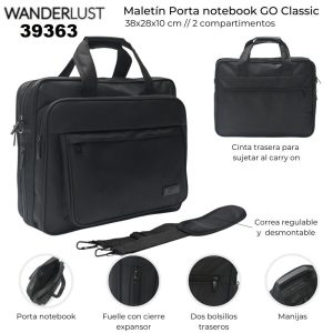39363 Maletín Go clásica con expansor