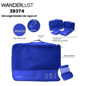 39374 Set Organizador de Ropa Wanderlust x4