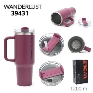 39431 Vaso termico Wanderlust con bombilla 1200ml UVA