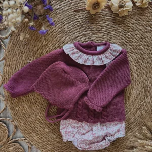 CONJUNTO JERSEY, CUBRE PAÑAL Y CAPOTA BUDEOS