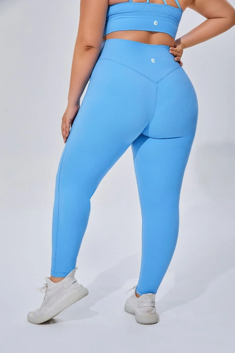 Plus Size High Waist Yoga Leggings - Imagen 6