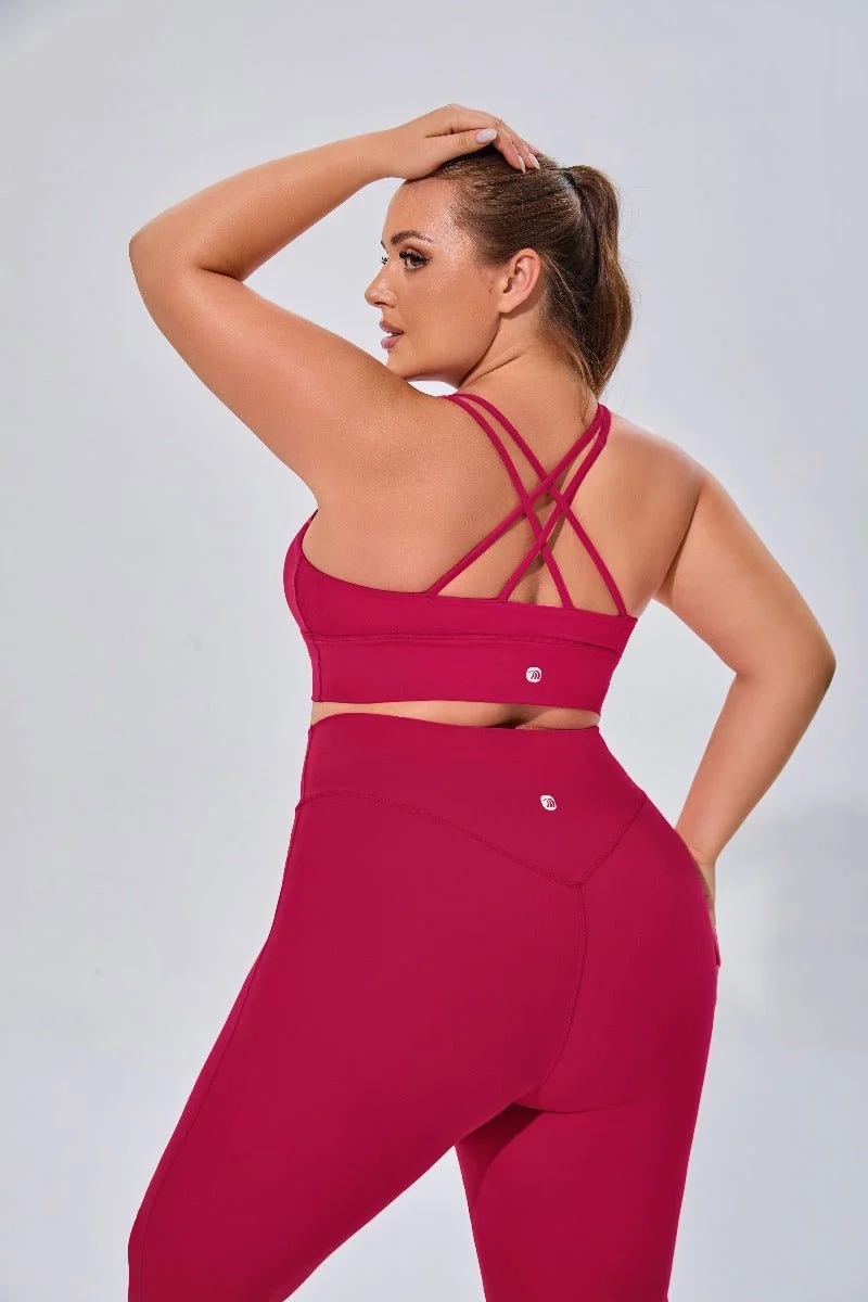 Plus Size High Waist Yoga Leggings - Imagen 8