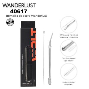 40617 Bombilla Wanderlust con cepillo limpiador