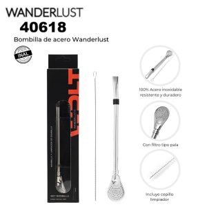 40618 Bombilla Wanderlust con cepillo limpiador