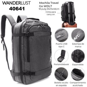 40641 Mochila Travel Go