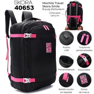 40653 Mochila Travel Skora