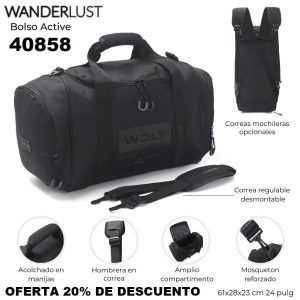 40858 Bolso Active con correas mochileras