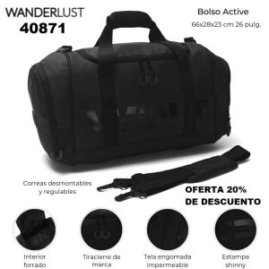 40871 Bolso Active 66x28x23 cm 26 pulg.