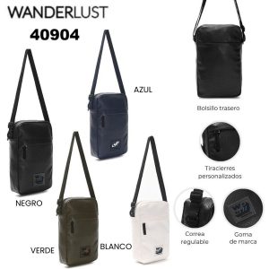 40904 Morral New Urban PU perforado con bolsillo en espalda