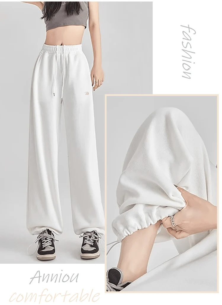 Women's Wide-Leg Cuffed Sweatpants - Imagen 4
