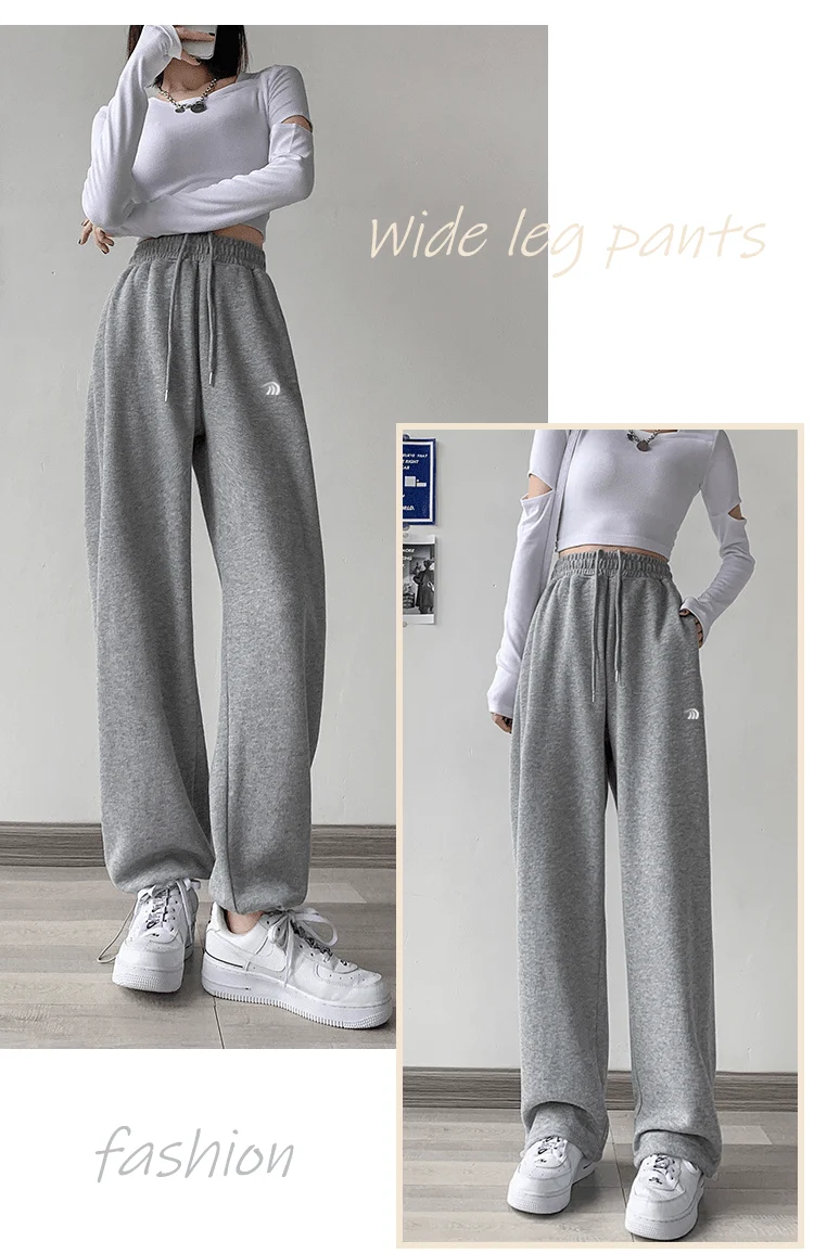 Women's Wide-Leg Cuffed Sweatpants - Imagen 6