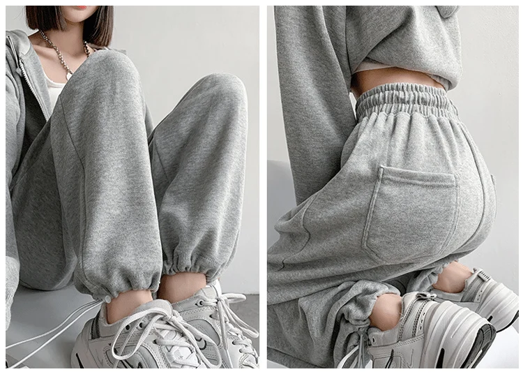 Women's Wide-Leg Cuffed Sweatpants - Imagen 7