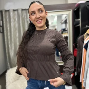 Blusa silbon chocolate