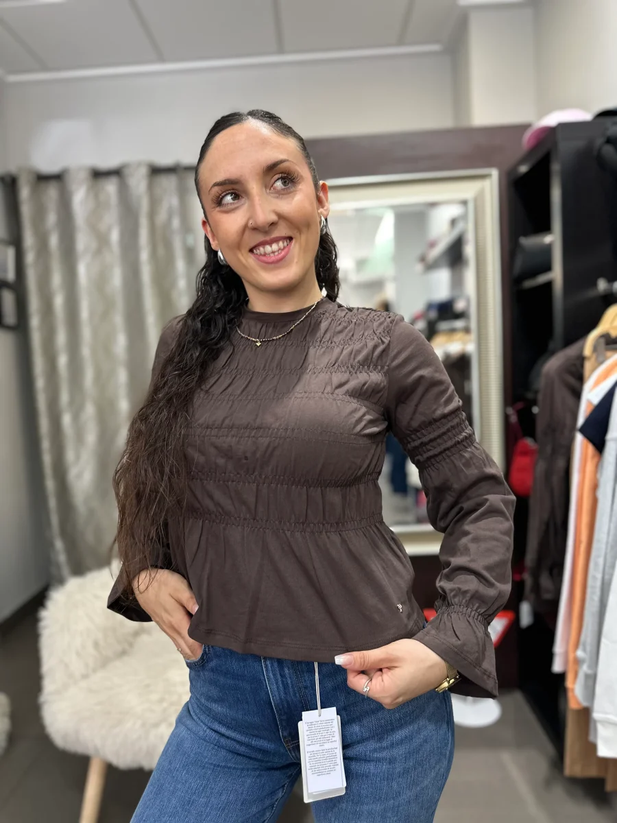 Blusa silbon chocolate - Imagen 2