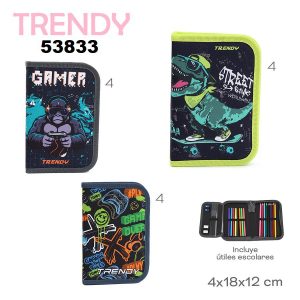 53833 Cartuchera C/ Utiles Trendy