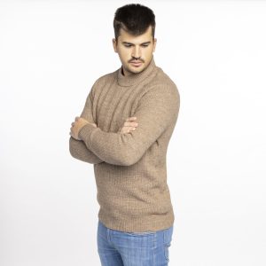 Cuello caja, tejido punto inglés