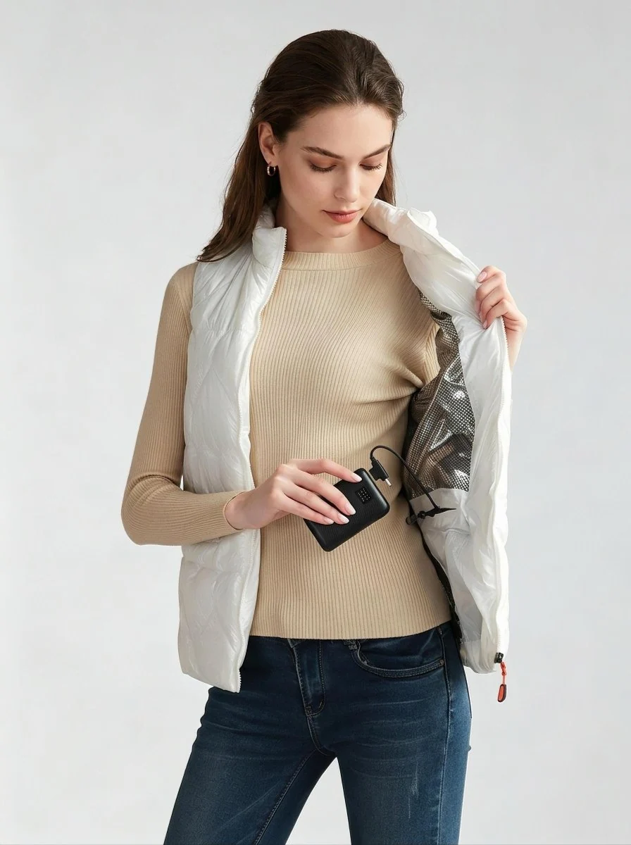 Women's Quilted Heated Gilet - Imagen 6