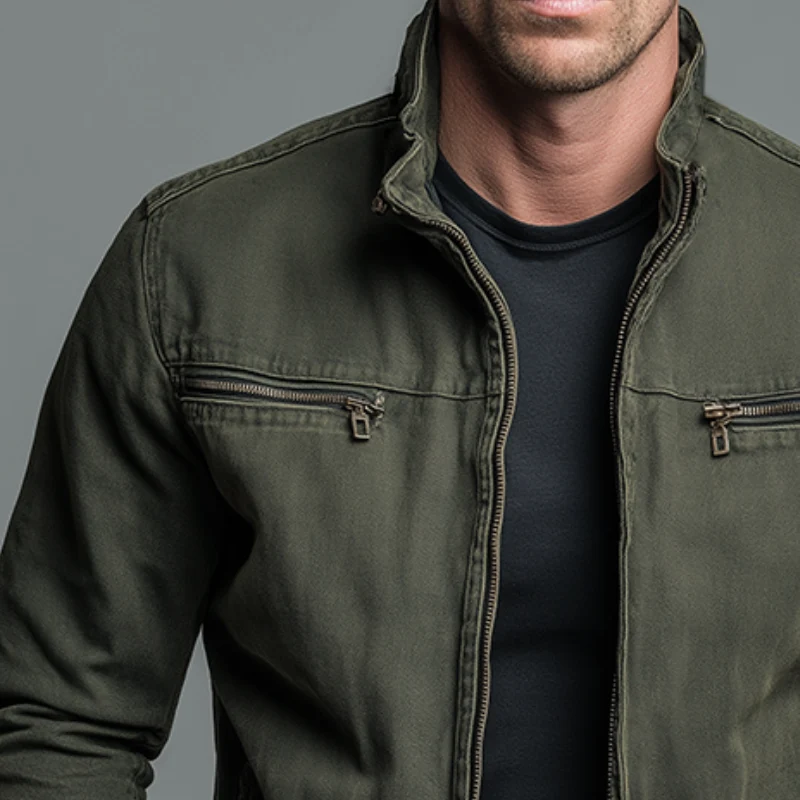 Chaqueta Vintage de Algodón con Cremallera - Carlos - Imagen 5