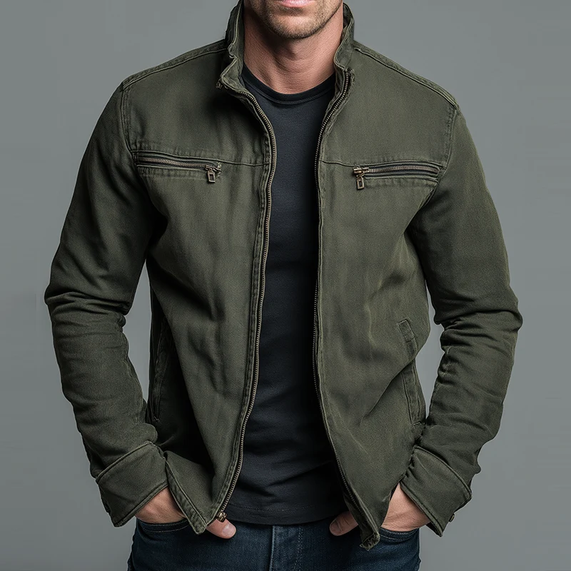 Chaqueta Vintage de Algodón con Cremallera - Carlos - Imagen 3