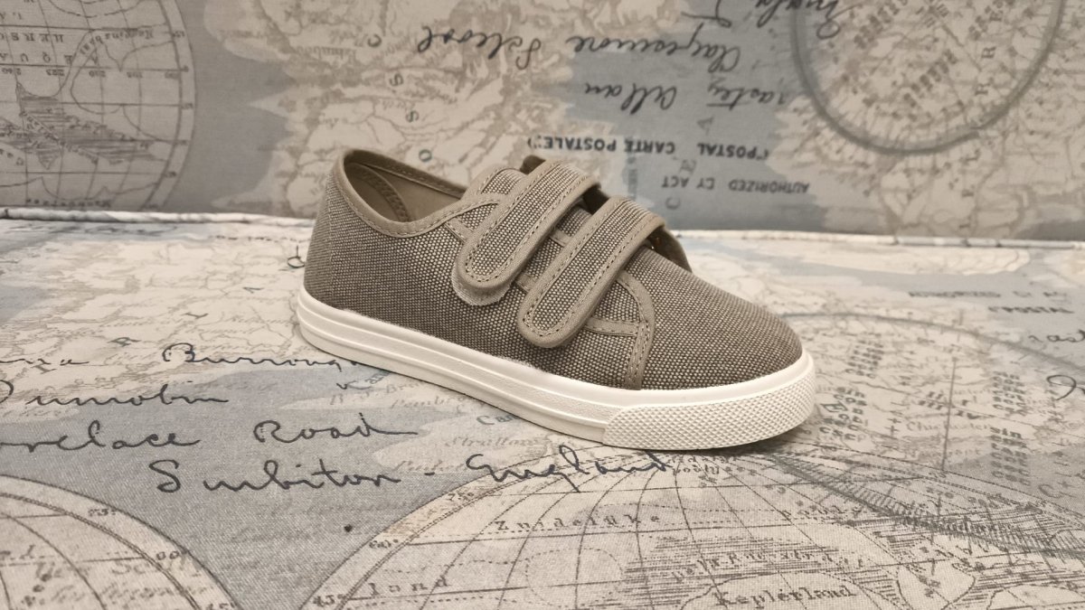Zapatilla dos velcros lona - Imagen 5