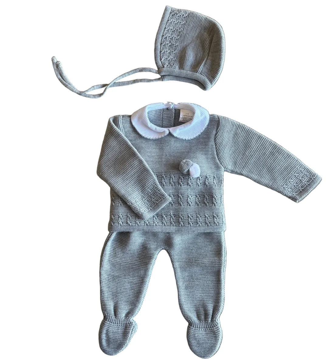 CONJUNTO PUNTO BEBE POMPON - Imagen 4