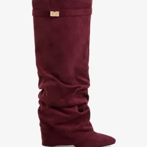 Botas altas de ante Lavista Slouchy - Burdeos
