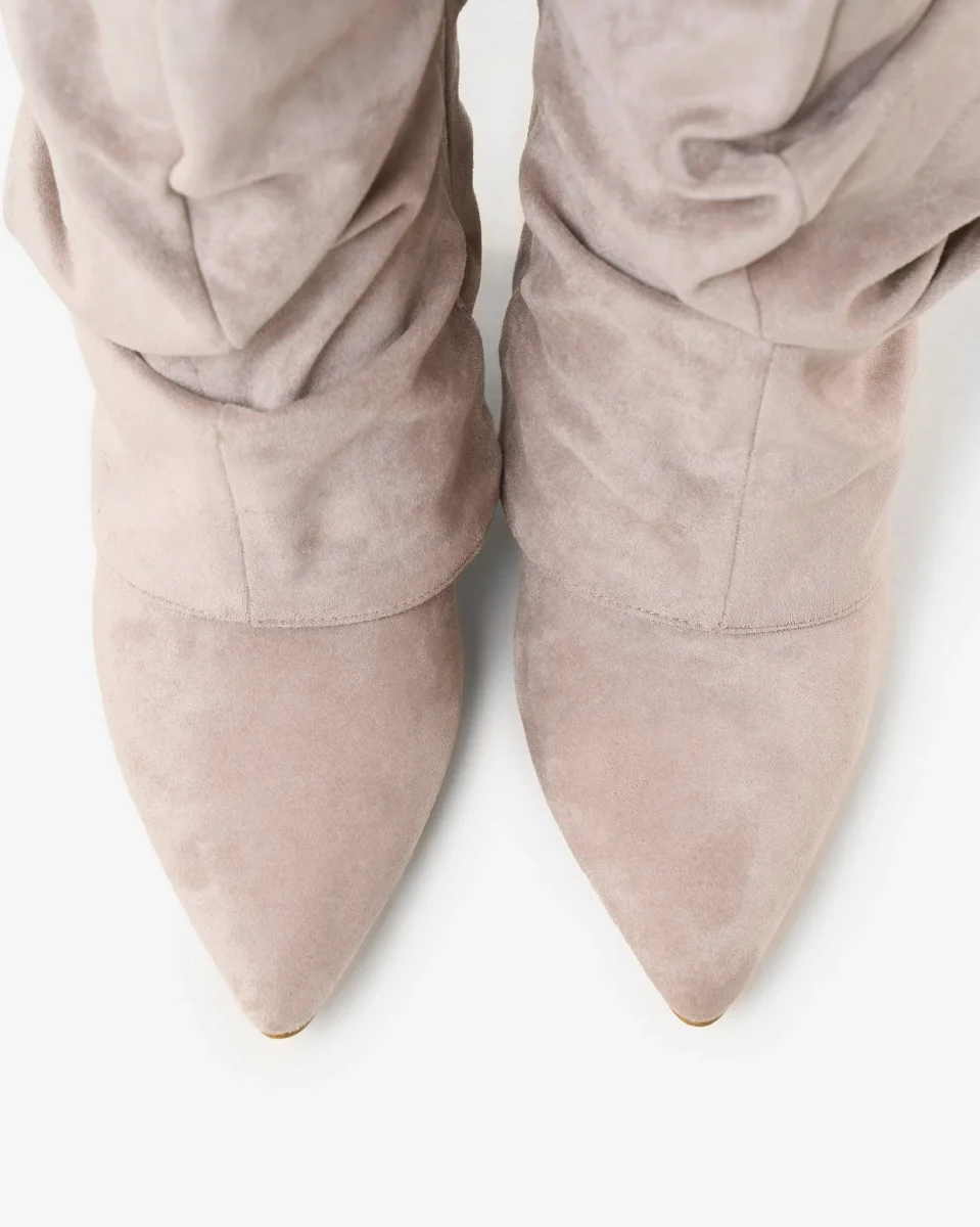 Botas altas de ante Lavista Slouchy - Gris Topo - Imagen 6