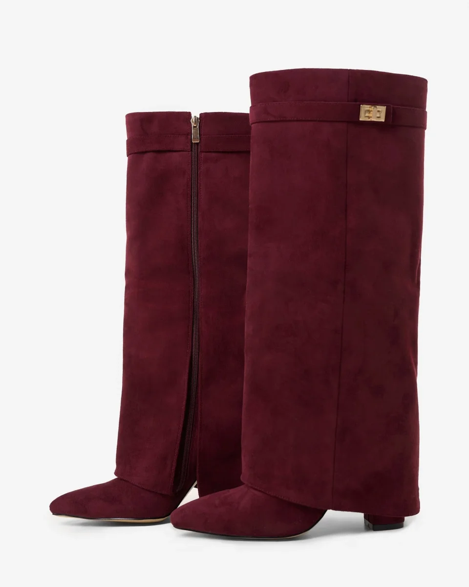 Botas altas de ante Lavista - Burdeos - Imagen 6