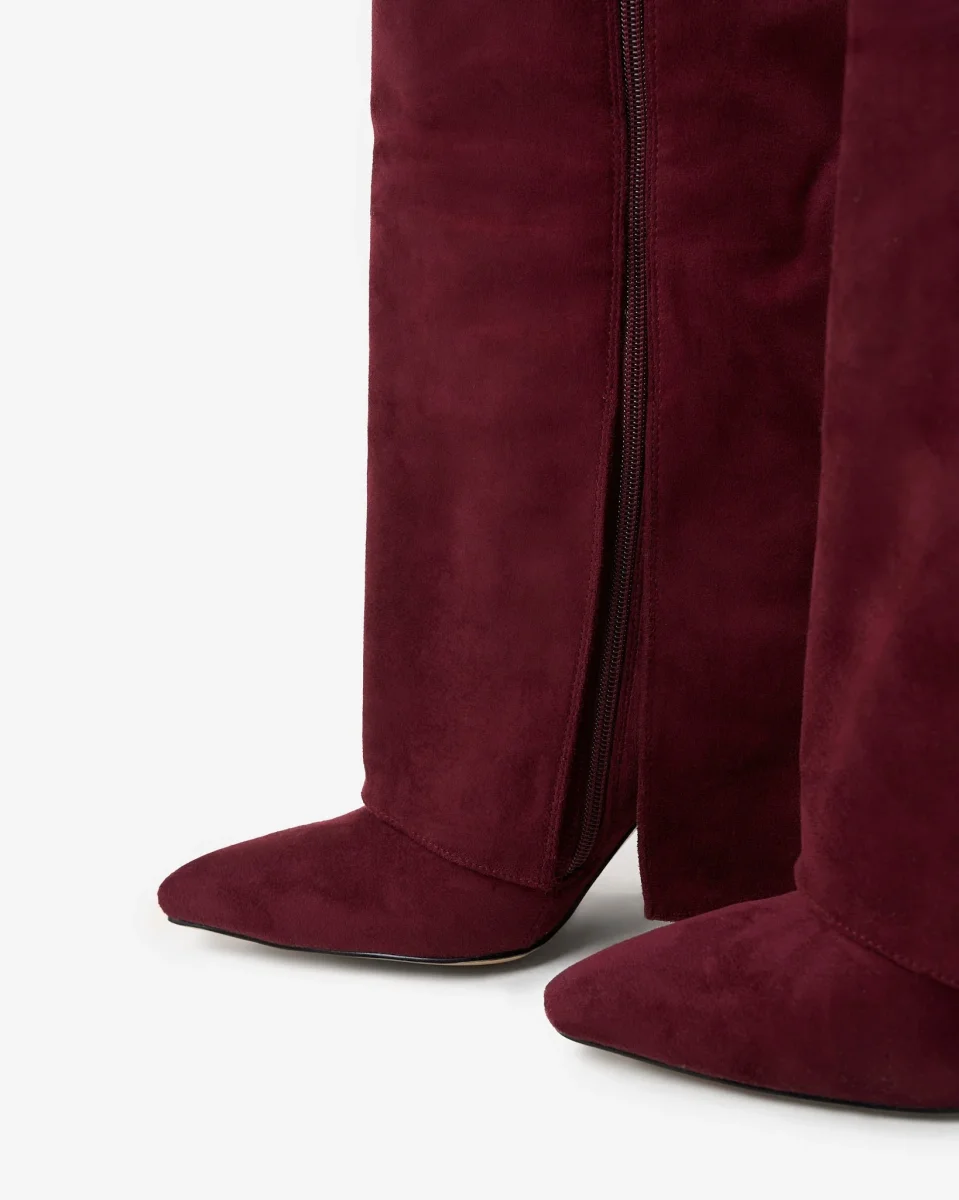 Botas altas de ante Lavista - Burdeos - Imagen 7