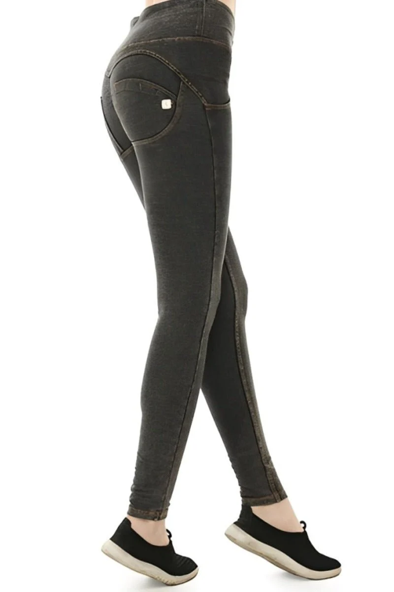 UPF50+High Rise Fake Jean Leggings - Imagen 9