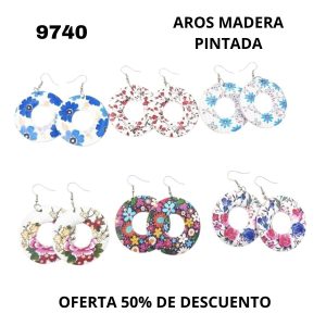 Z9740 AROS DE MADERA PINTADA