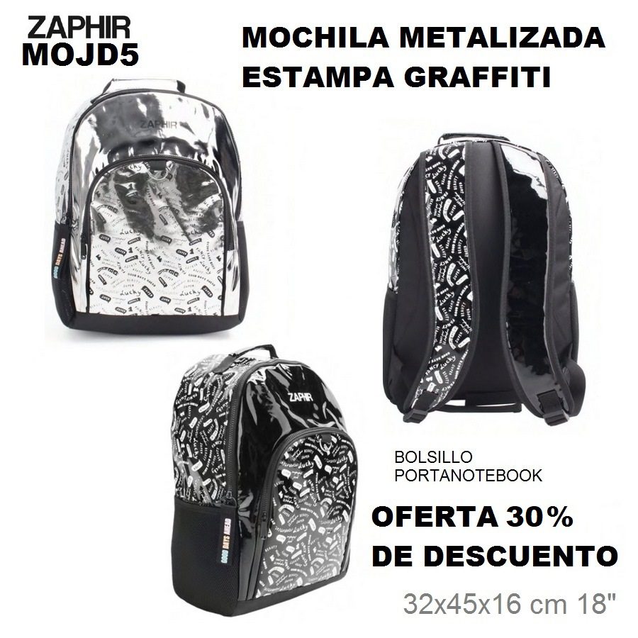 MOJD5NES24 MOCHILA GRAFFITI 18″ ESPALDA MOJD5PLS24