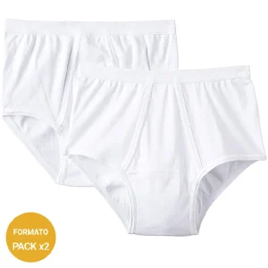 Pack 2 Braslip Hombre Abierto Algodón 100% Abanderado. A2335