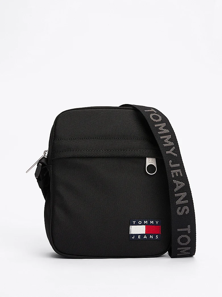 BANDOLERA TOMMY JEANS NEGRA NYLON CON CORREA CON LOGO HOMBRE - Imagen 2