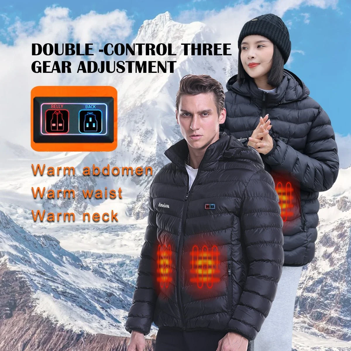 Dual Switch Duck Down Heated Jacket - Imagen 5