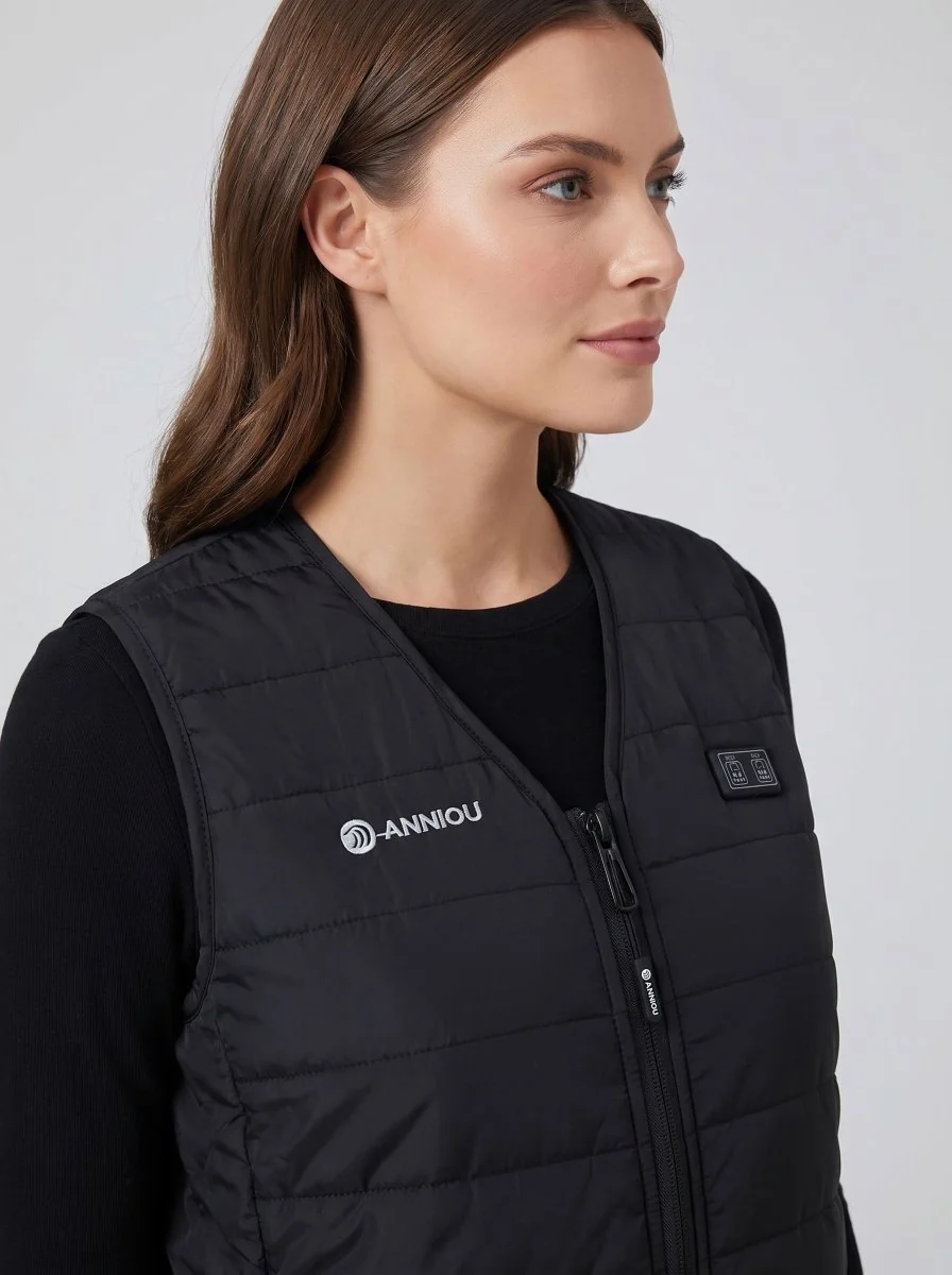 Women's V-Neck Heated Gilet - Imagen 4