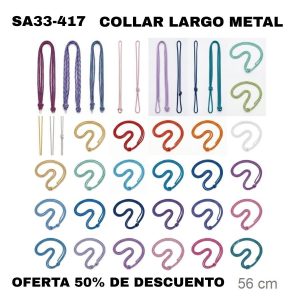 SA33-417 COLLAR LARGO COLORES METAL 33-408