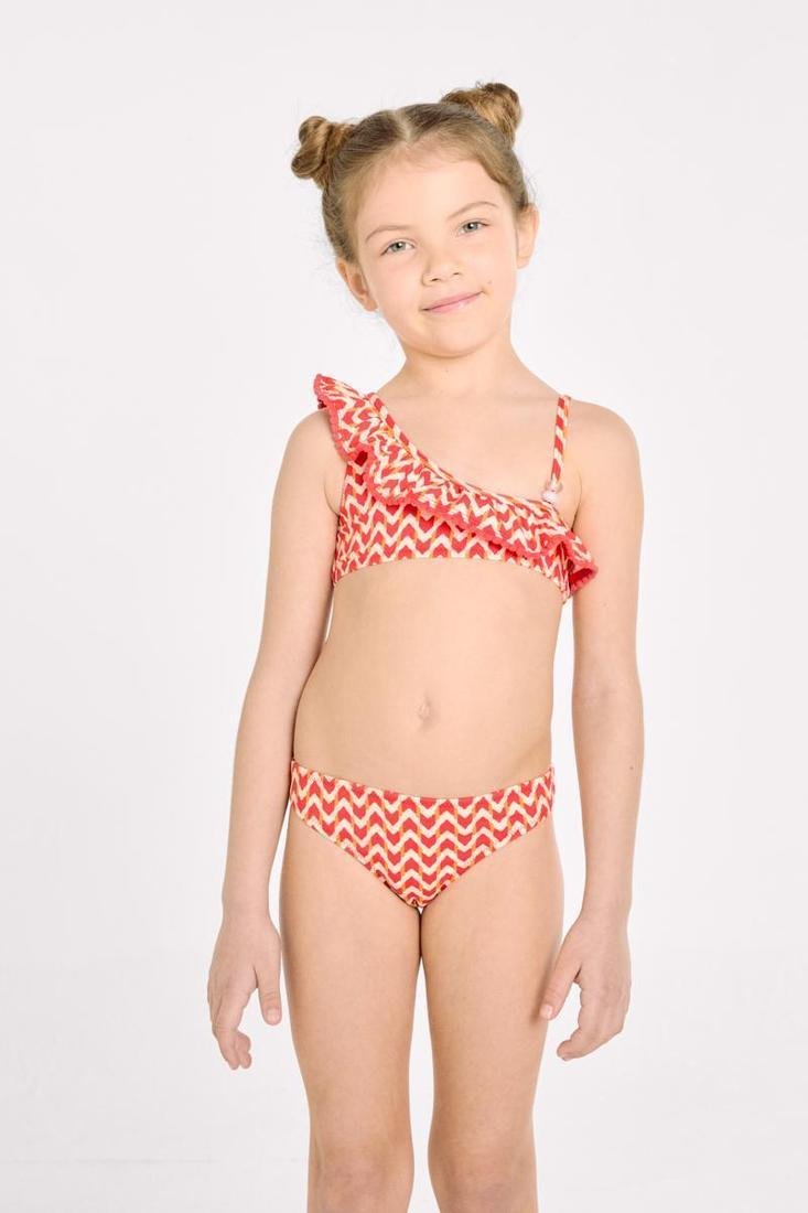 Bikini de Niña con Volantes Ysabel Mora 95153 – Estampado Étnico